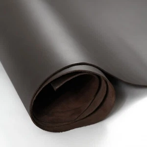 Brown Italian Leather Hides 4.5-5 oz Top Grain Cowhide Full Sides - Picture 1 of 7