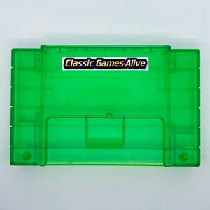 SNES Plastic Case Cartridge - Transparent COLOR TOP Quality - Super Nintendo - Picture 1 of 48