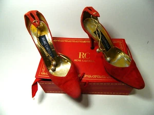 René Caovilla Artigiana Heels Vintage Schmuck Venezia Italia 6 1/2 38 Eu - Picture 1 of 18