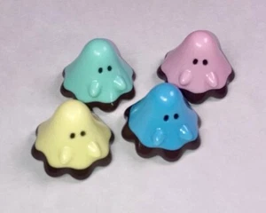 Chocolate Dipped Pastel Boos – Valentine’s Exclusive 4-Piece Set Uamou Art Toys - Picture 1 of 7