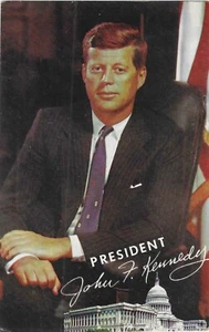 Vintage Chrome Postcard Thirty-fifth 35th United States President John F Kennedy - Picture 1 of 2