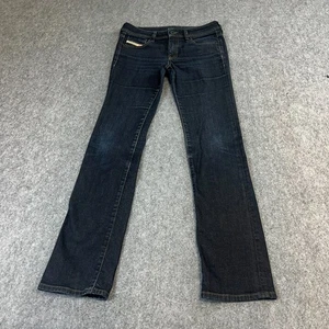 Diesel Womens Jeans Slim Bootcut 29 32 UK10 Dark Blue Stretch Low Rise Y2K Ronhy - Picture 1 of 12