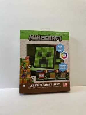 Minecraft Pixel LED Novelty Table Lamp 8x8x1 inches - Image 1 of 2