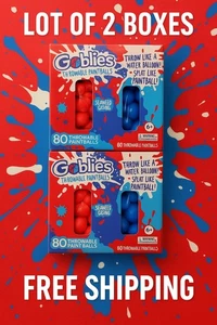 Lote de 2 Bolas de Pintura Lanzables Goblies NUEVAS Bolas Salpicaduras Lavables Selladas Edad 6+ - Imagen 1 de 4