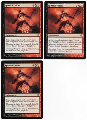 Spiteful Visions x3 3x Commander 2013 Multi-Color Rare Enchantment MTG NM AZ1 - Image 1 of 2