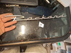 VINTAGE PACKARD 16" LONG EMBLEM SCRIPT OEM..CARIBBEAN - Picture 1 of 11