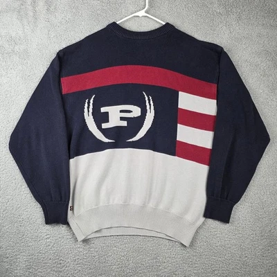 Suéter De Colección Phat Farm Para Hombres 3XL Azul Marino Rojo Blanco Alas P Bandera Logo Hip Hop Foto 1 de 4