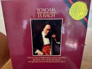Bach/Yo-Yo Ma 'Complete Cello Suites' 1983 CBS Masterworks 3-LP NM Play Tested - Picture 1 of 4