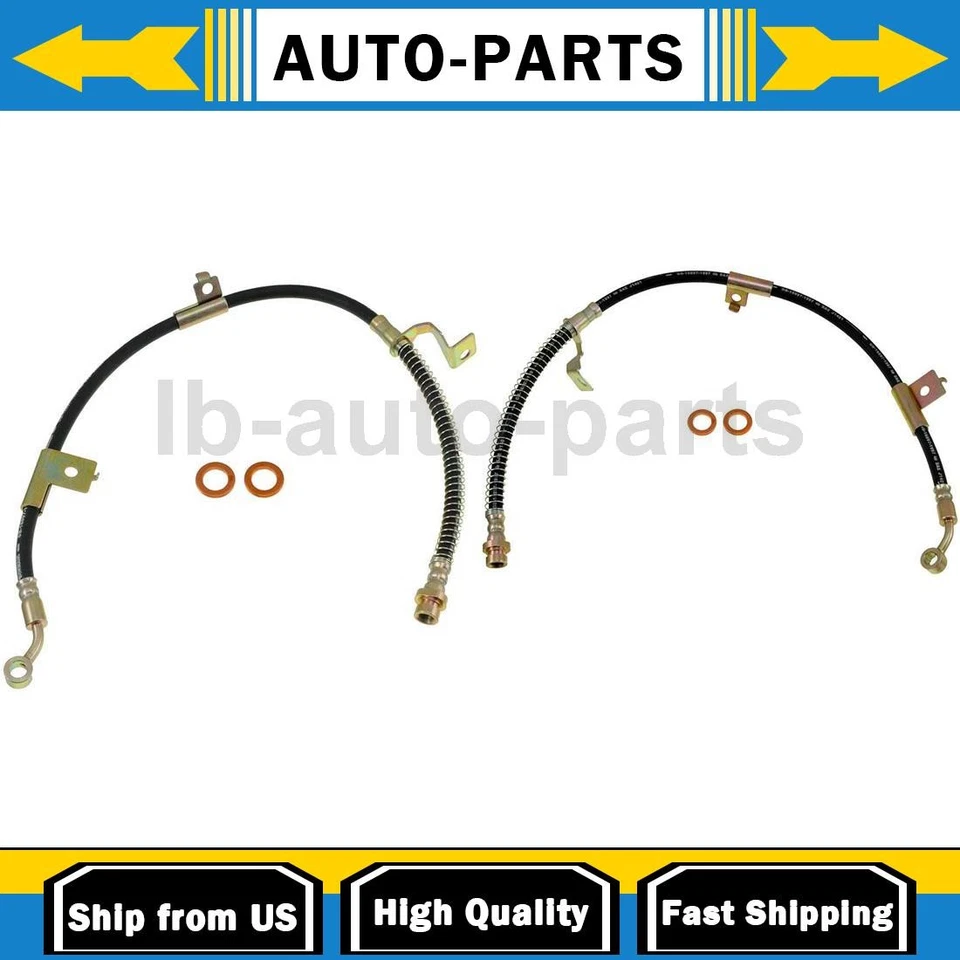 Mangueira de freio dianteiro 2x para 1999-2001 Hyundai Sonata 2.5L - Imagem 1 de 4