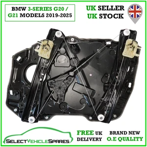 NEW BMW 3-SERIES (G20/G21) PASSENGER SIDE LEFT FRONT WINDOW REGULATOR 2019-2025 - Picture 1 of 4