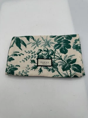 Gucci красоты Bloom бежевый зеленый цветочный очки мешок открытый - Изображение 1 из 4