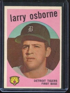 1959 Topps Baseball # 524 Larry Osborne (EX) Excellent - Picture 1 of 2