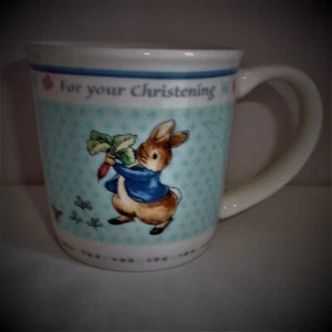 Wedgwood PETER RABBIT Christening Mug, Unused - Picture 1 of 6