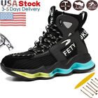 Mens Steel Toe Shoes Lightweight Breathable Sneaker Safety Shoes Outdoor Labor