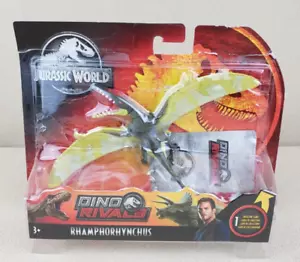Jurassic World Dino Rivals con tarjeta RHAMPHORHYNCHUS dinosaurio Mattel PKGDSTRS - Imagen 1 de 8