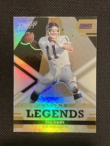 Tarjeta de fútbol americano de prestigio 2022 Phil Simms New York Giants Living Legend NFL # LL-19 - Imagen 1 de 4