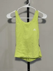 Adidas Running Response Tank Top Neon Yellow Climalite Activewear Size L - Picture 1 of 3