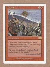 MTG - Fervor - 6th Edition - Rare EX/EX+ - Single Card