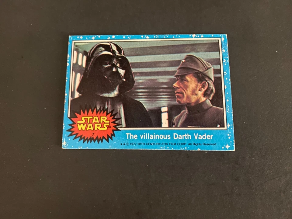 1977 STAR WARS SERIES ONE (BLUE) #7 DARTH VADER EX-MINT - Image 1 of 1