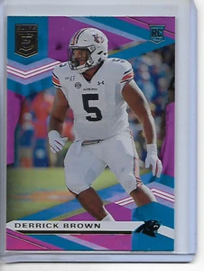 Carta Elite Derrick 2020 Marrone Rosa Parallela Rookie - Foto 1 di 1