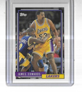 1992/93 Topps #374 James Edwards Los Angeles Lakers
