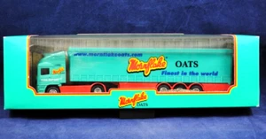 Camión Corgi 59573 ERF como nuevo y remolque junto a la cortina en logotipo de librea Mornflake Oats - Imagen 1 de 15