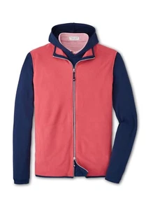 Peter Millar Men's Thermal Flow Micro Fleece Vest Medium Cape Red Stretch - Picture 1 of 5