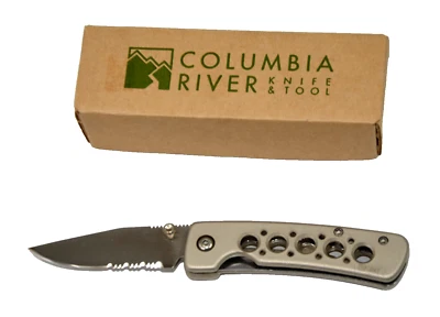 CRKT PATTON Cuchillo Marco Bloqueo 6611 Bolsillo Plegable Combo Hoja Clip de Cinturón Foto 1 de 4