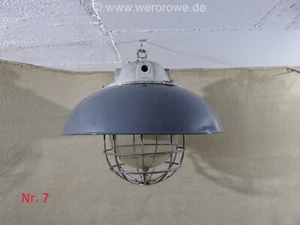 Industrielampe Werkstattlampe Fabriklampe Siemens & Schuckert Emaille Lampe - Bild 1 von 20