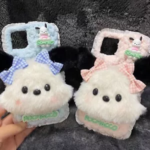 Pochacco Girls Plush Mobile Phone Case for iPhone 11/12/13/14 Pro Max Gift Cover - Picture 1 of 12