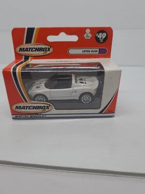 Vintage Matchbox Superfast Mattel Wheels MB #49 Lotus Elise White NEW 92990 1:64 - Image 1 of 4
