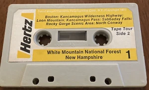 1971 HERTZ RENT A CAR Tape Cassette Audio Tours New Hampshire White Mountains - Picture 1 of 6