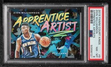 2019-20 Panini Court Kings Apprentice Artists Zion Williamson #9 PSA 8 Rookie RC