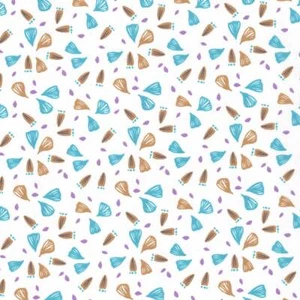 Huppy Lilac Collection - Hubico Cotton - Blue - Fabric Patchwork Dressmaking - Picture 1 of 3