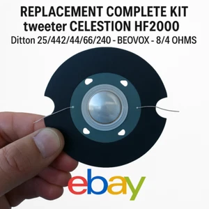 REPLACEMENT COMPLET KIT tweeter CELESTION HF2000 Ditton 25/442/44/66/240 BEOVOX - Imagen 1 de 6
