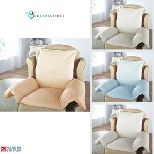 Lumbar Support Cushion Hollowfibre Cotton Blend Pillow for Armchair & Sofa Seat - Picture 1 of 5