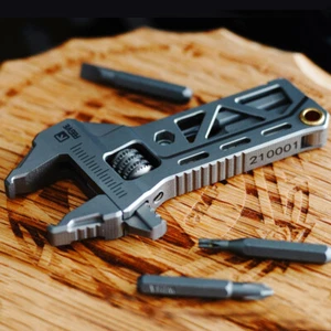 EDC Aleación de titanio Mini Tensor Ajustable Llave Manija Herramientas de Reparación - Imagen 1 de 12