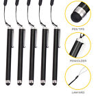 5pcs Multi-Function Stylus Pens for Touch Screens with Rhinestone Lanyard