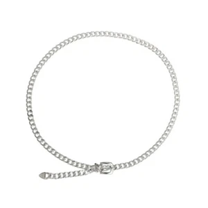 Metal Belt Goth Belts for Women Rhinestone Chain Clauses Waist Miss Man - Picture 1 of 12