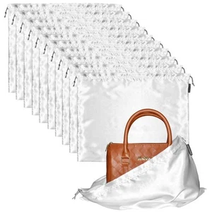 10 Pack Dust Bags for Purses and Handbags, Silk Dust Cover Storage Bag with D... - Picture 1 of 6