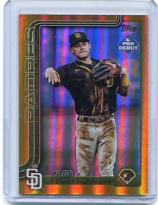 2025 Topps Pro debut Cobb Hightower lámina de oro paralelo #47/50 - ACL Padres - Imagen 1 de 2