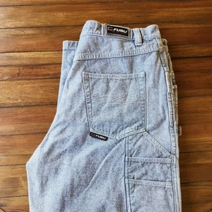 Grey Baggy Carpenter FUBU Jeans 42 × 34 - Picture 1 of 11