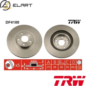 2x BRAKE DISC DF4100 FOR TOYOTA CELICA/Convertible/Hatchback AVENSIS/Liftback - Picture 1 of 16