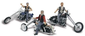Woodland Scenics AS5344 N Bad Boy Bikers (US IMPORT) - Picture 1 of 1