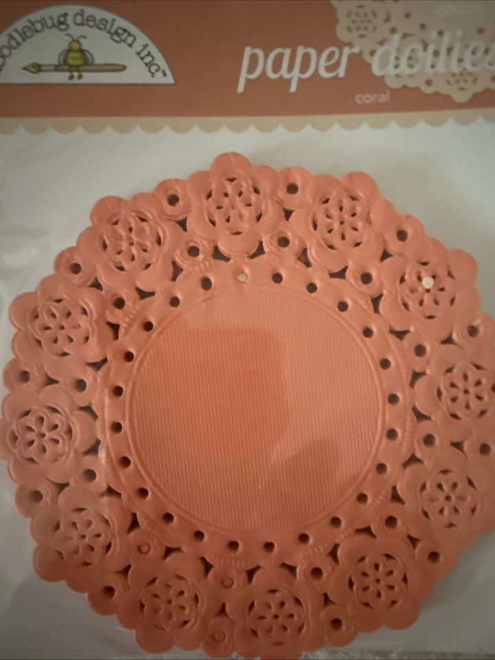 Doodlebug Designs Coral Paper Doilies 75 Count  - Image 1 of 1