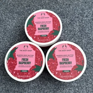 THE BODY SHOP FRESH RASPBERRY WHIPPED BODY BUTTER 200ML VEGAN NEW - Picture 1 of 3