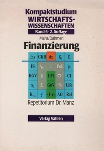 Manz Dahmen Finanzierung Kompaktstudium Wirtschaftswissenschaft - Bild 1 von 1