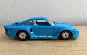 Bburago 1986 Porsche 959 Turbo Supercar Blue 1:24 Diecast #0563 Made in Italy - Picture 1 of 8