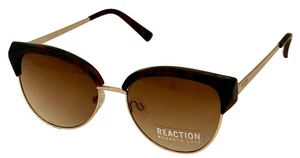 Kenneth Cole Reaction Sunglass Round Tortoise Gold Metal, Gradient KC1398 52F - Picture 1 of 13