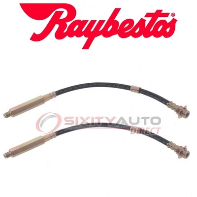 2 pc Raybestos Front Brake Hydraulic Hose for 1969-1970 Chevrolet Estate - dd Foto 1 de 4